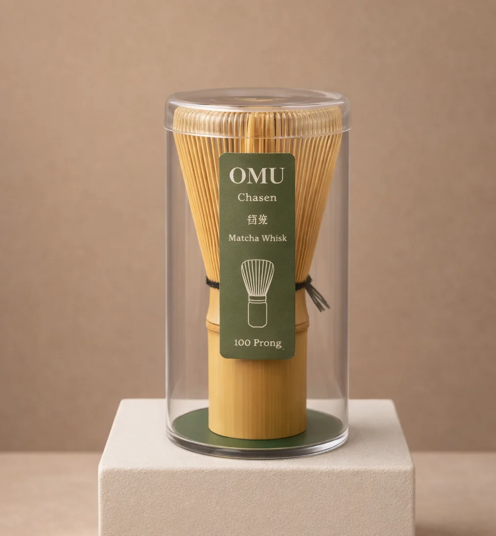 Bamboo Whisk (Chasen) - Set matcha premium OMU Matcha Shqipëri